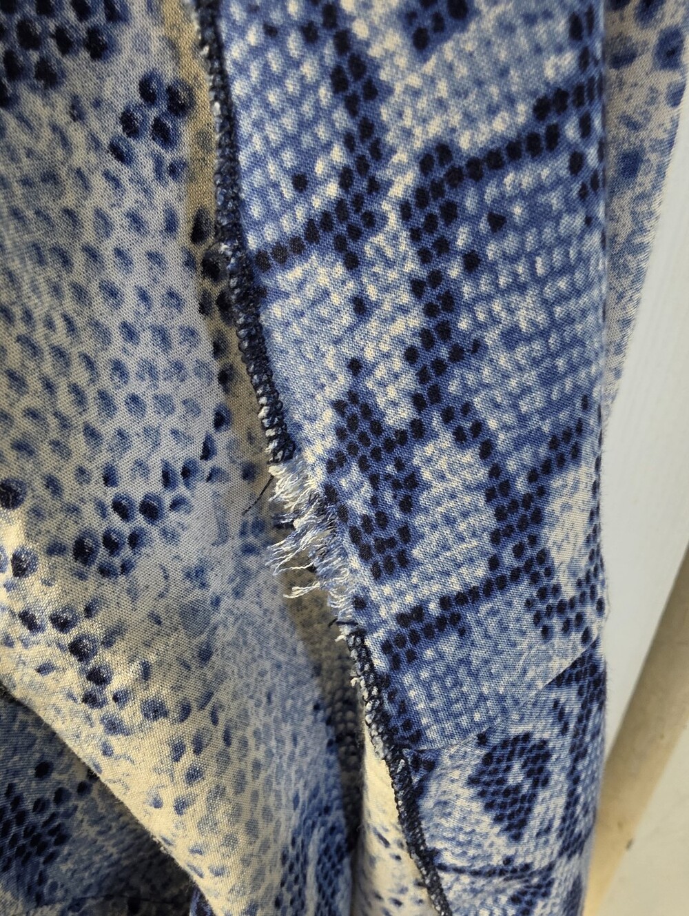 Surf Gypsy Blue Snake-Print High-Low Ruffle Pants S - Picture 4 of 6